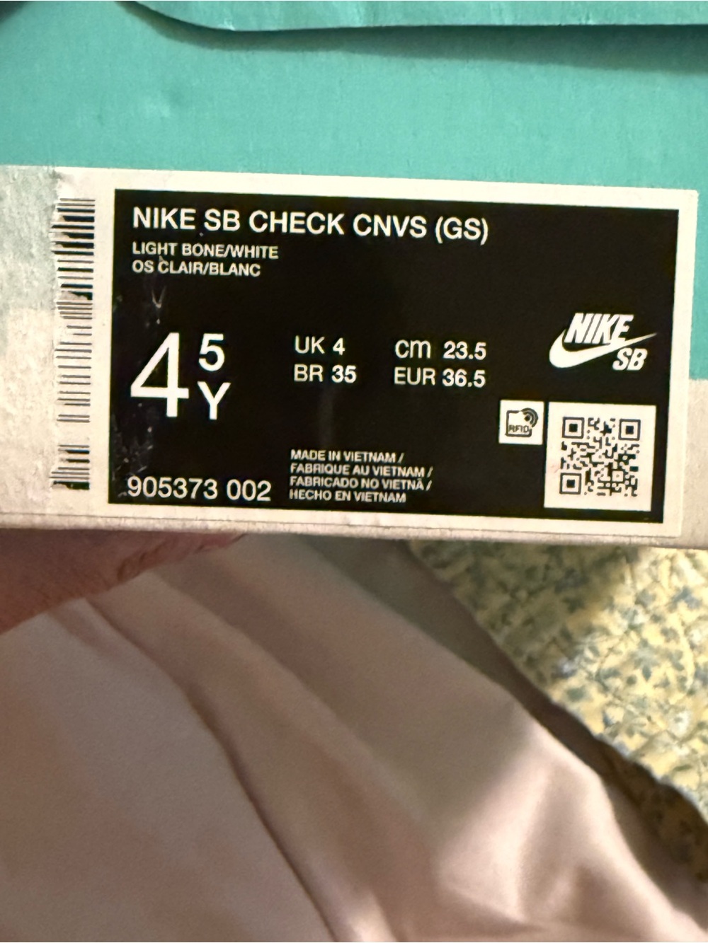Nike SB Check Canvas skateboarding shoes , NWT, YOUTH 4.5 - Picture 9 of 10